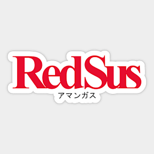 RedSuns Redsus Among US Japanese Letter Sticker